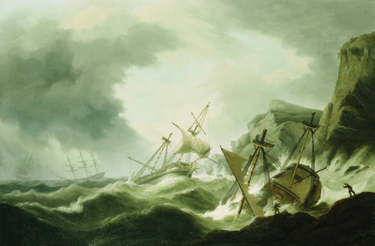 Hajótörés, alkotó: Thomas Luny