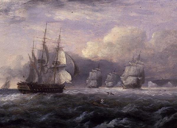 Futás éles szellő előtt – North Foreland, Kent partvidéke alkotó: Thomas Luny