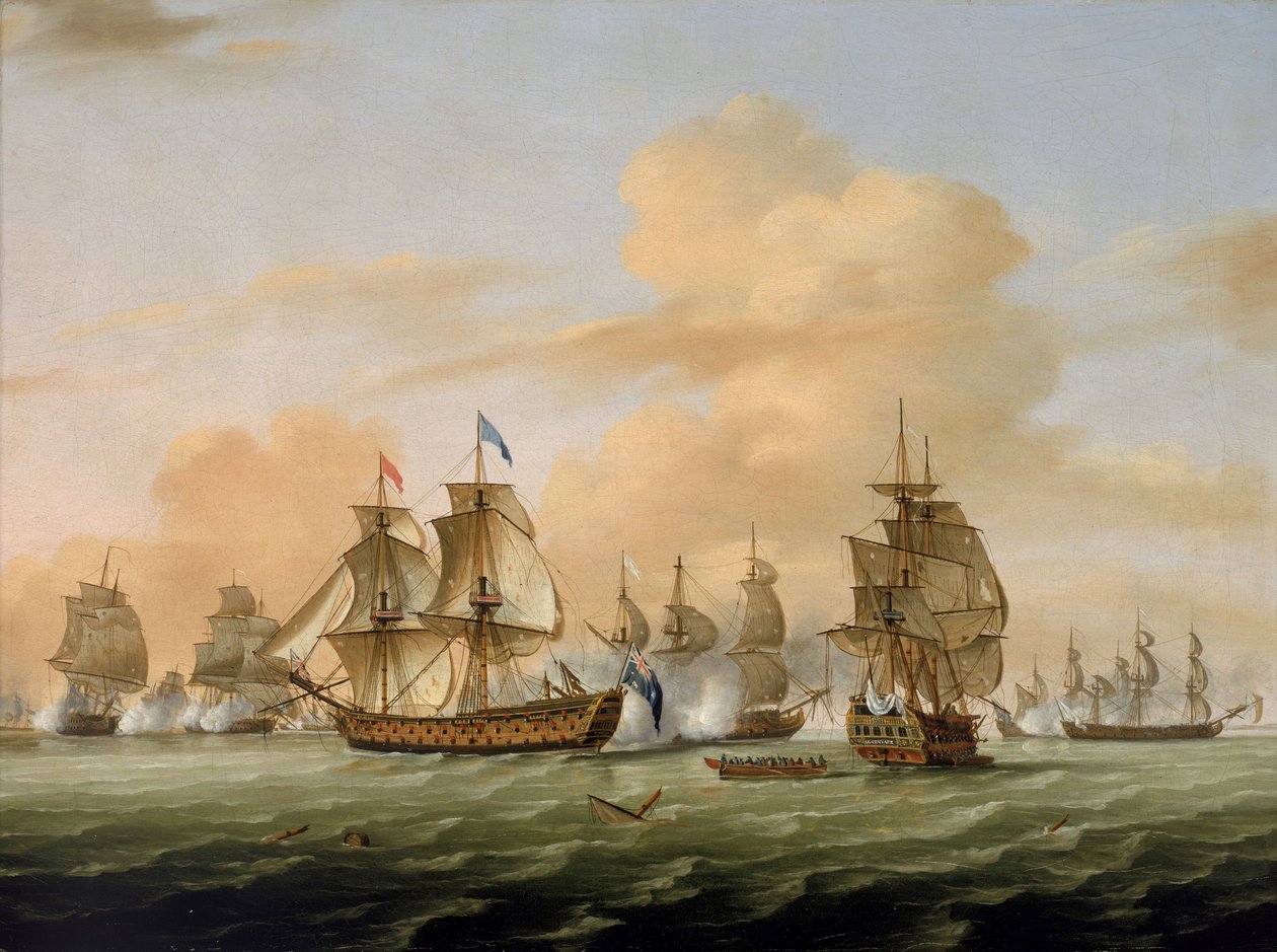 A lagosi csata alkotó: Thomas Luny