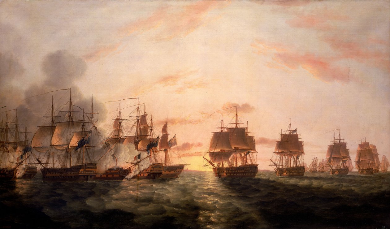 A nílusi csata alkotó: Thomas Luny