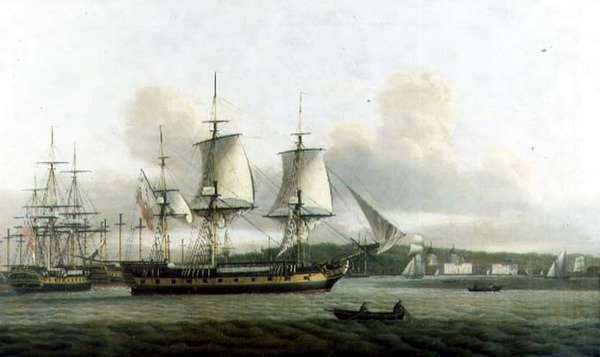 A "Leda" két pozícióban Greenwich előtt alkotó: Thomas Luny