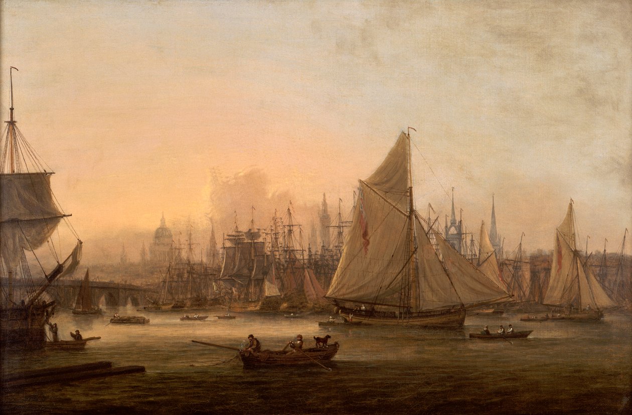 „A londoni medence”, 1805 alkotó: Thomas Luny