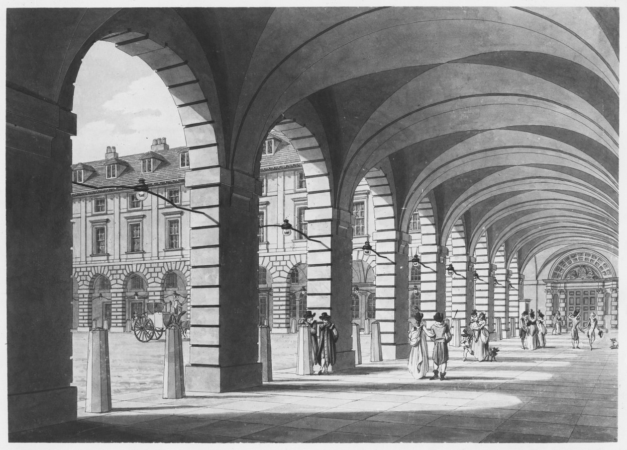 Piazza, Covent Garden, 1796 alkotó: Thomas Malton Jnr.