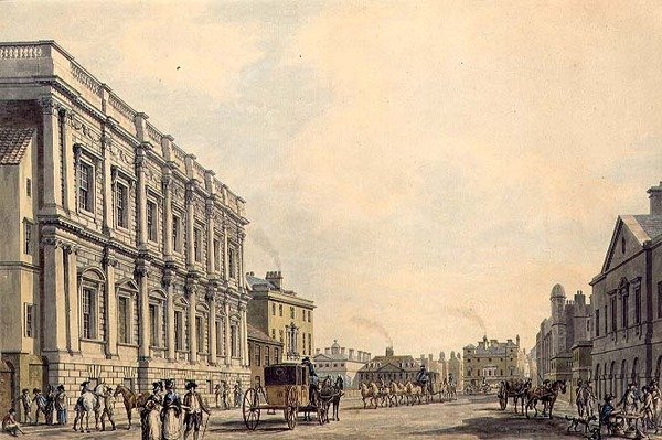 Whitehall a Birmingham-házzal alkotó: Thomas Malton Jnr.