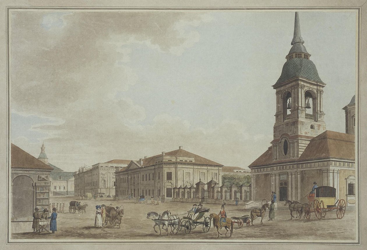 Liteyny sugárút Szentpéterváron, 1790 alkotó: Thomas Malton the Elder