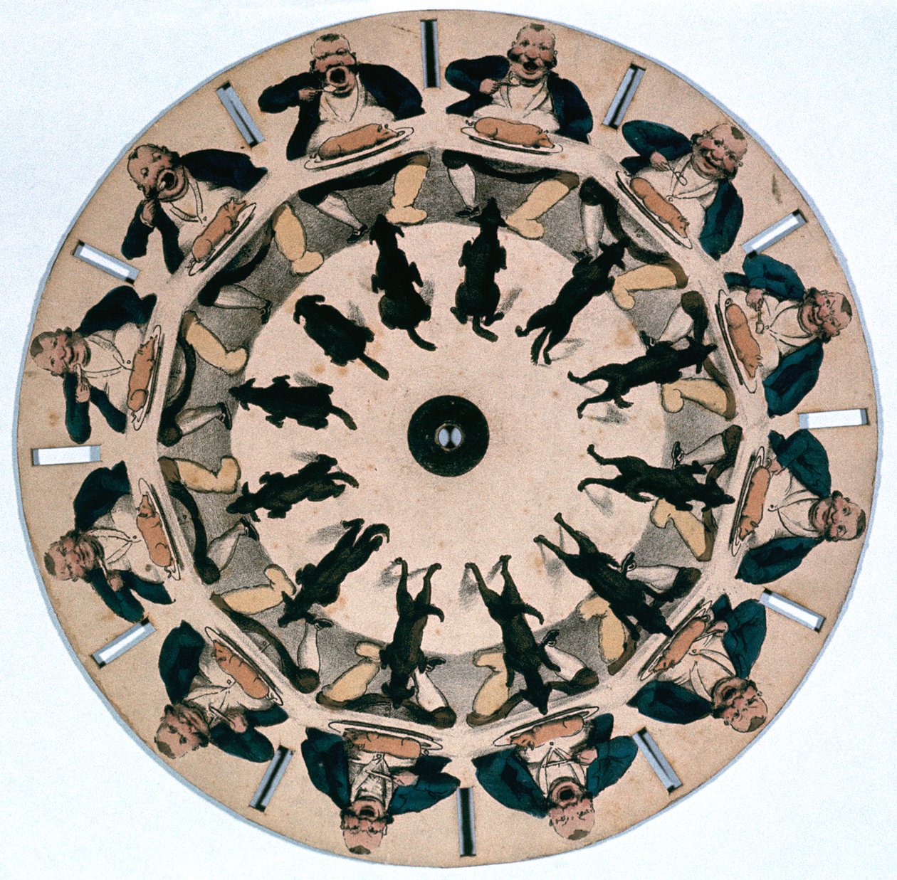 Fantascope lemez, 1833. alkotó: Thomas Mann Baynes