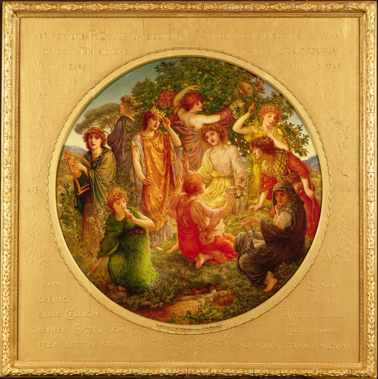 Apollo: és a múzsák alkotó: Thomas Matthews Rooke