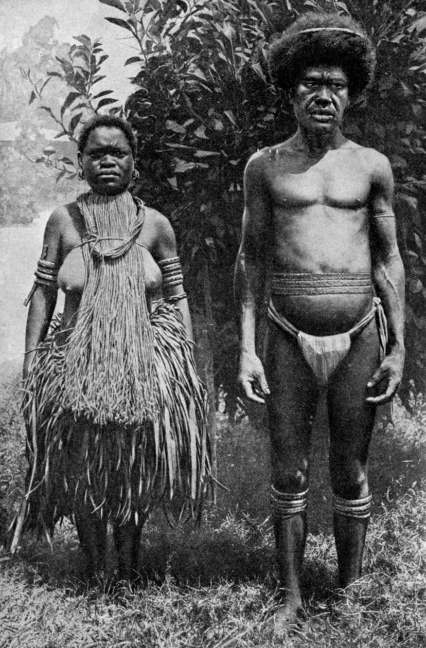 A halottak bánatát kenderkötők mutatják, Új-Guinea, 1922 alkotó: Thomas McMahon