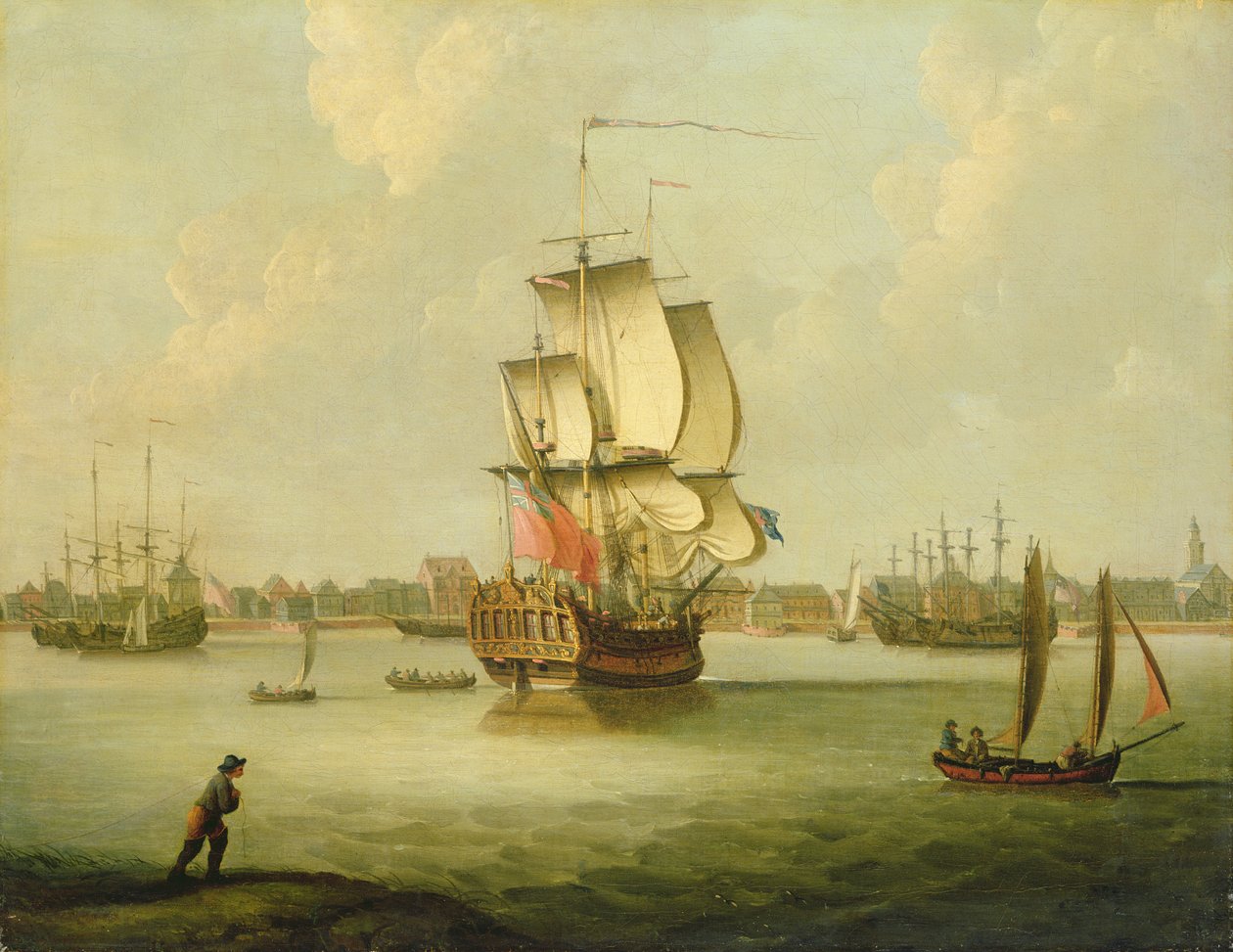 A View of Charleston, South Carolina (olaj, vászon) alkotó: Thomas Mellish