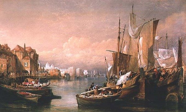 A Temze Greenwichben alkotó: Thomas Miles Richardson