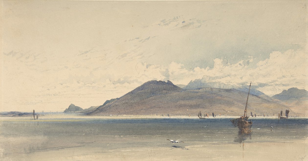 Arran-sziget, kora reggel, 1830-39. alkotó: Thomas Miles Richardson I