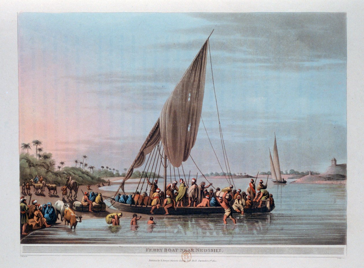 Komp Nedssili közelében, Egyiptom, 1801 alkotó: Thomas Milton