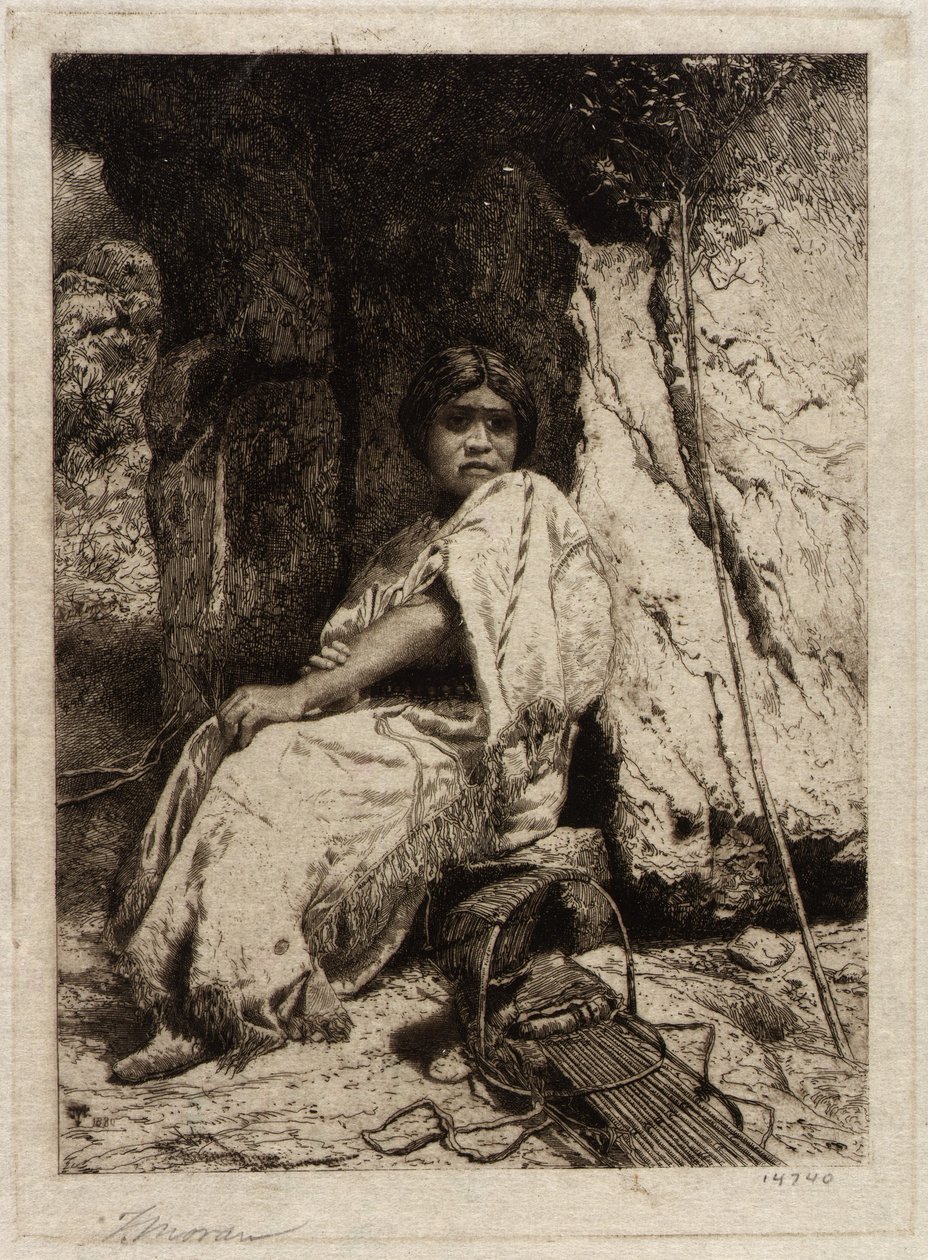 Egy indián lány alkotó: Thomas Moran
