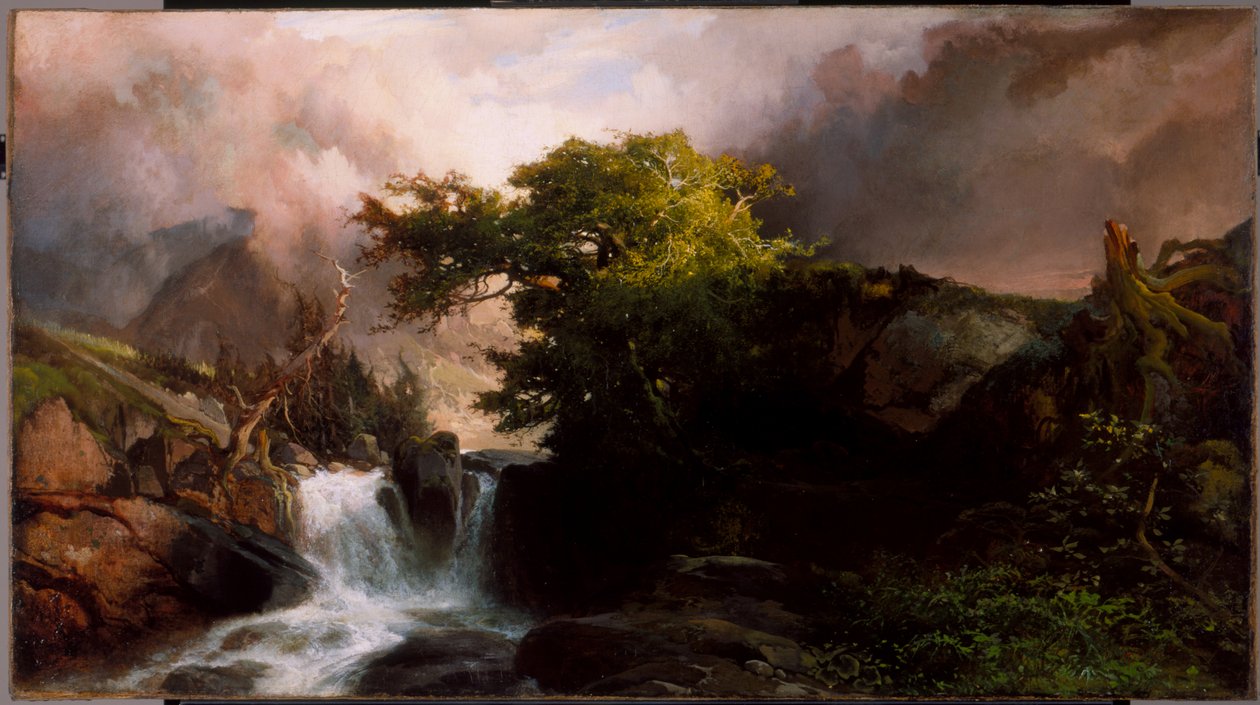 Egy hegyi patak, 1869 alkotó: Thomas Moran