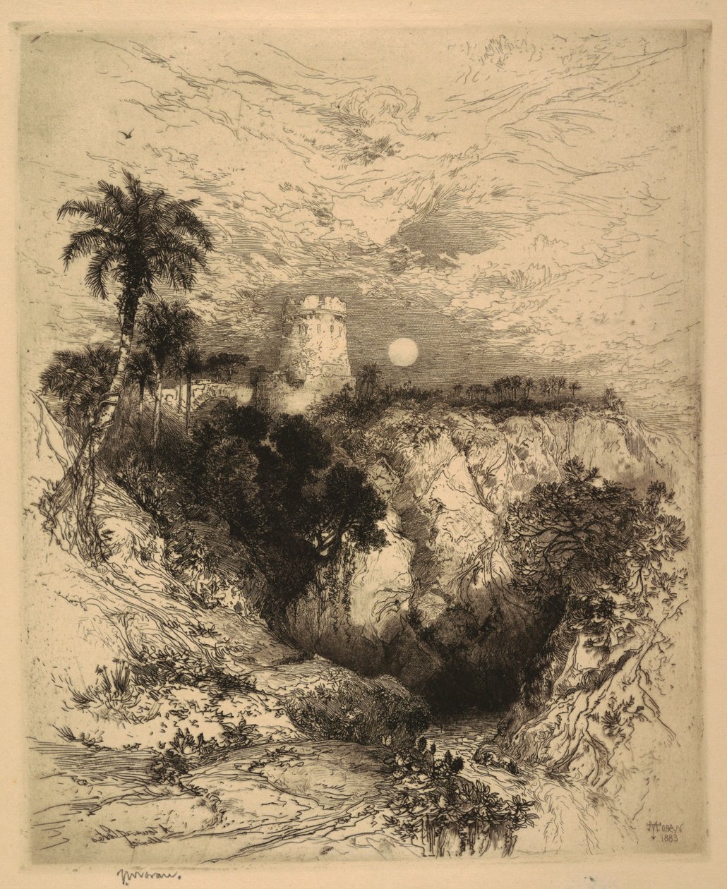 Cortez tornya, Mexikó alkotó: Thomas Moran