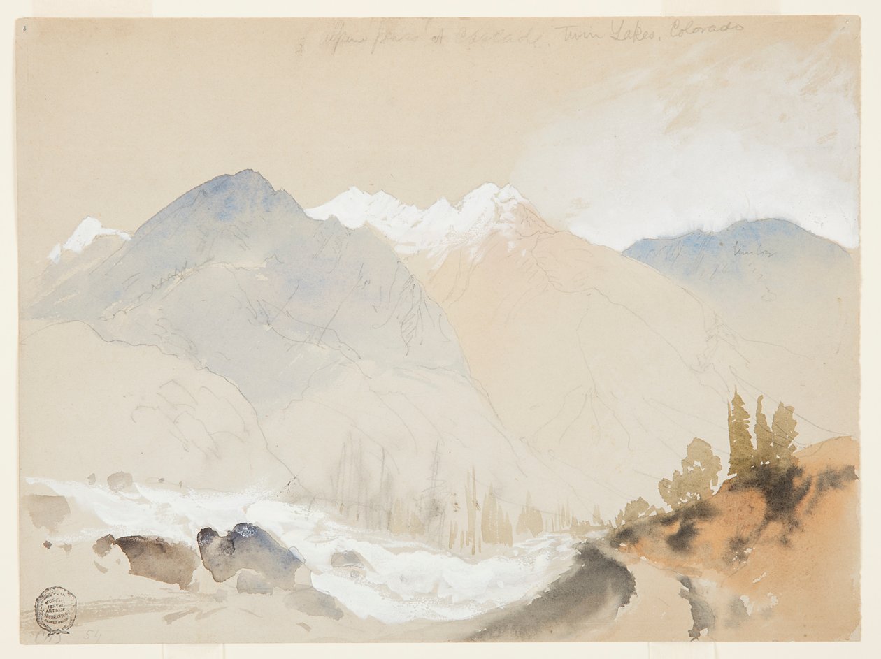 Alpine Pass Cascade, Twin Lakes, Colorado alkotó: Thomas Moran