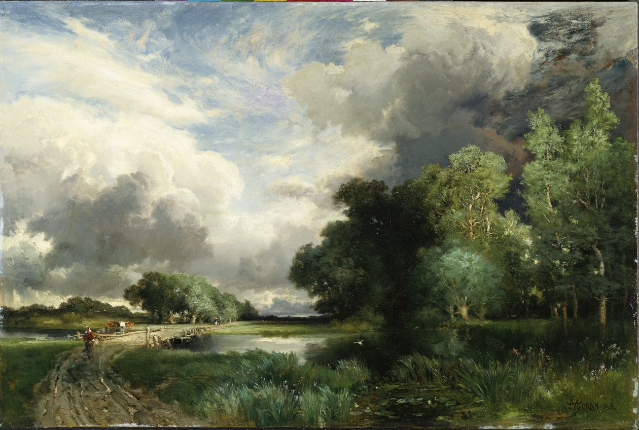 Viharfelhők közeledése alkotó: Thomas Moran