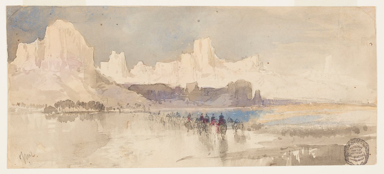 A Rio Virgin kanyonja, Dél-Utah alkotó: Thomas Moran