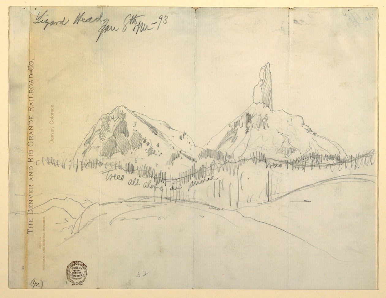 Rajz, Lizard Head, Colorado alkotó: Thomas Moran