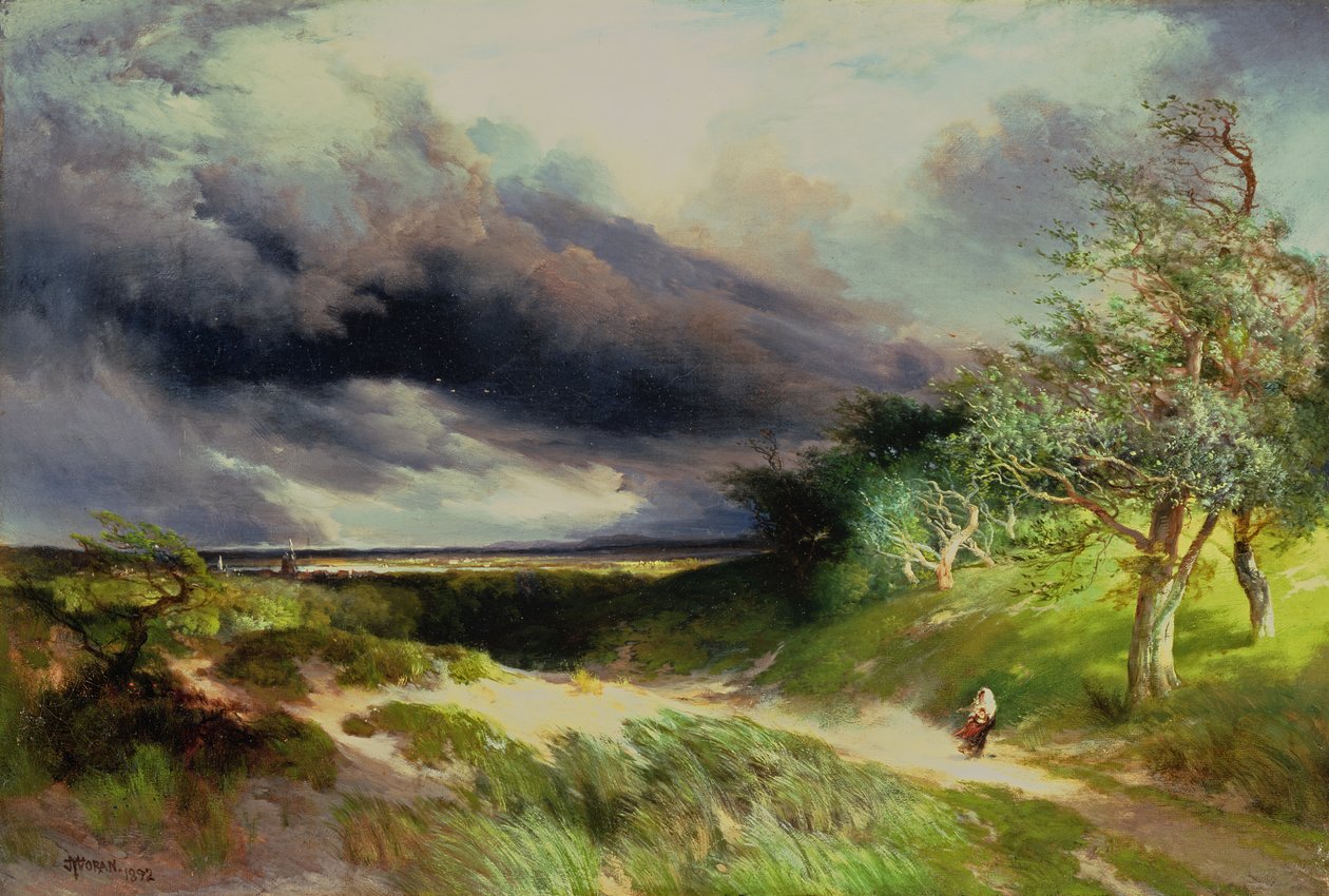 East Hampton, Long Island, Sand Dunes, 1892 alkotó: Thomas Moran