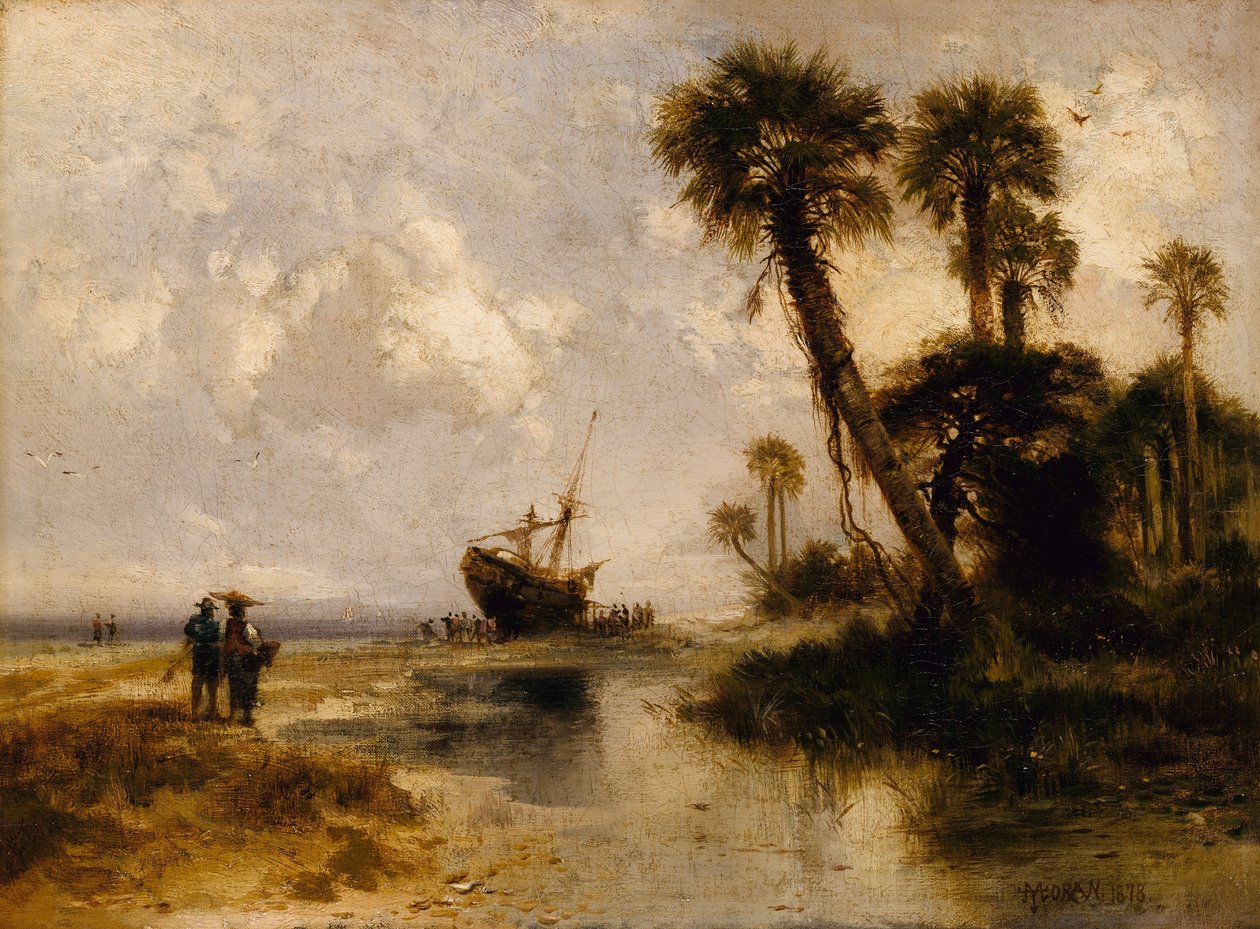 Fort George-sziget, Florida alkotó: Thomas Moran