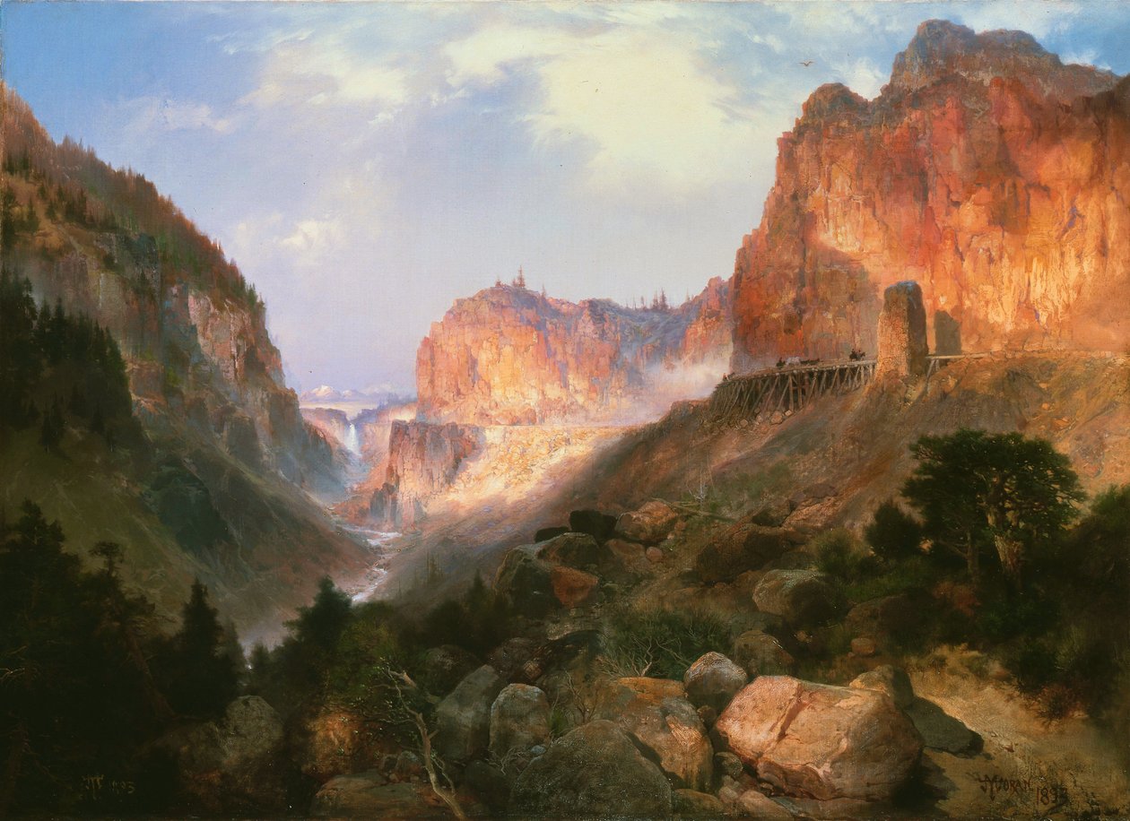 Golden Gate, Yellowstone Nemzeti Park alkotó: Thomas Moran