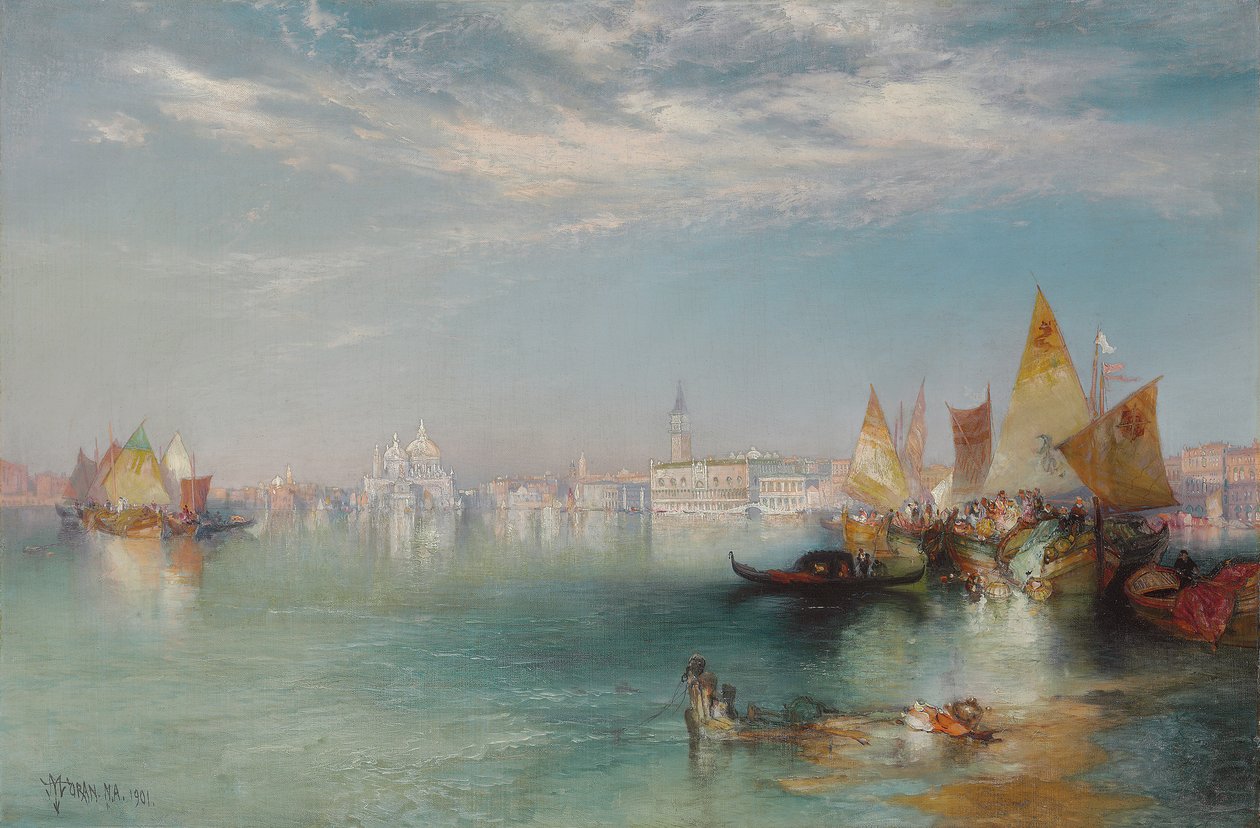 Canal Grande, Velence, 1901 alkotó: Thomas Moran