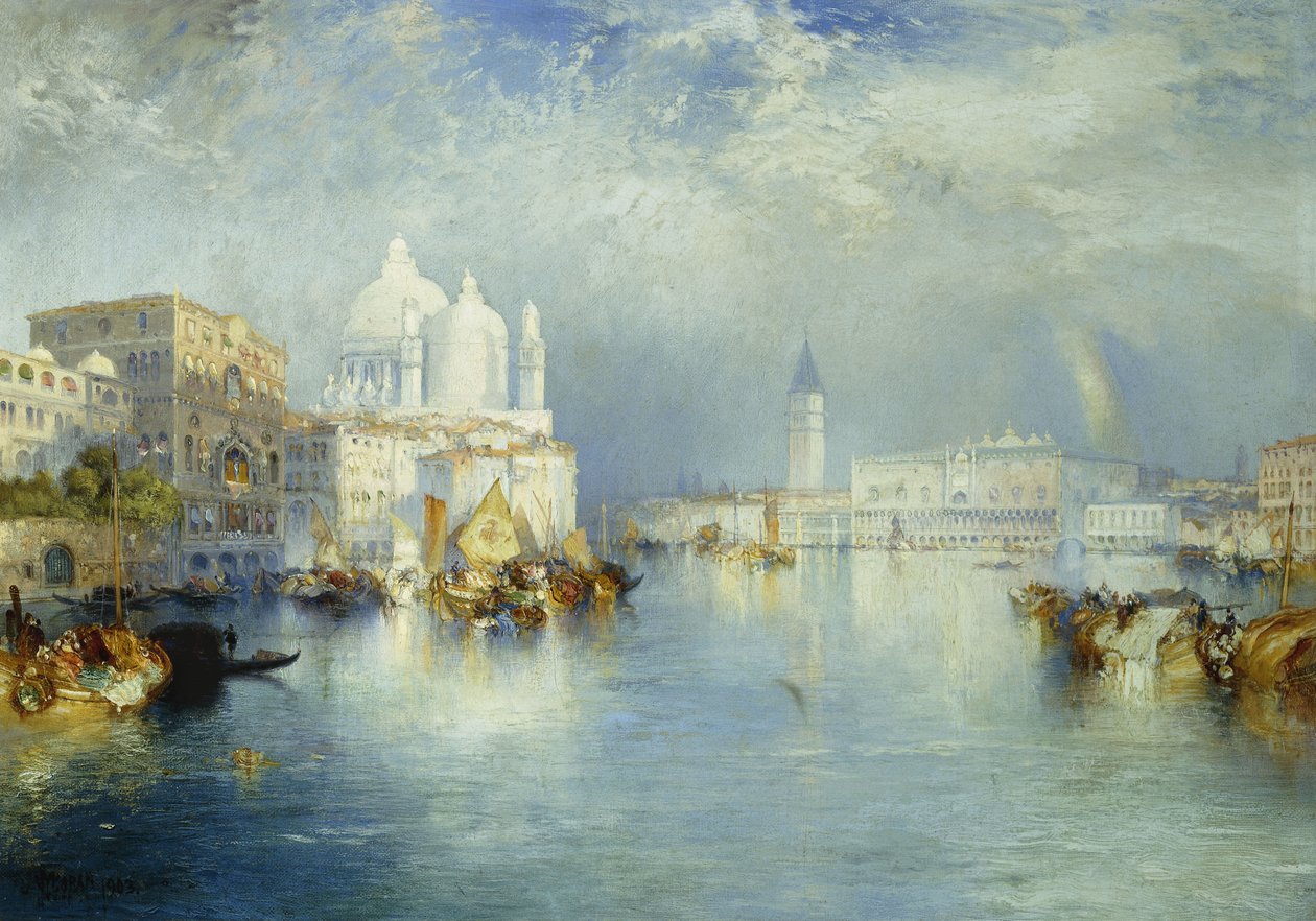 Canal Grande, Velence, 1903 alkotó: Thomas Moran