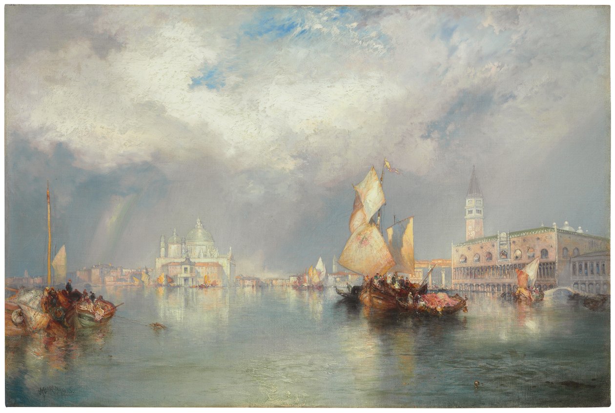 Canal Grande, Velence, 1905 alkotó: Thomas Moran