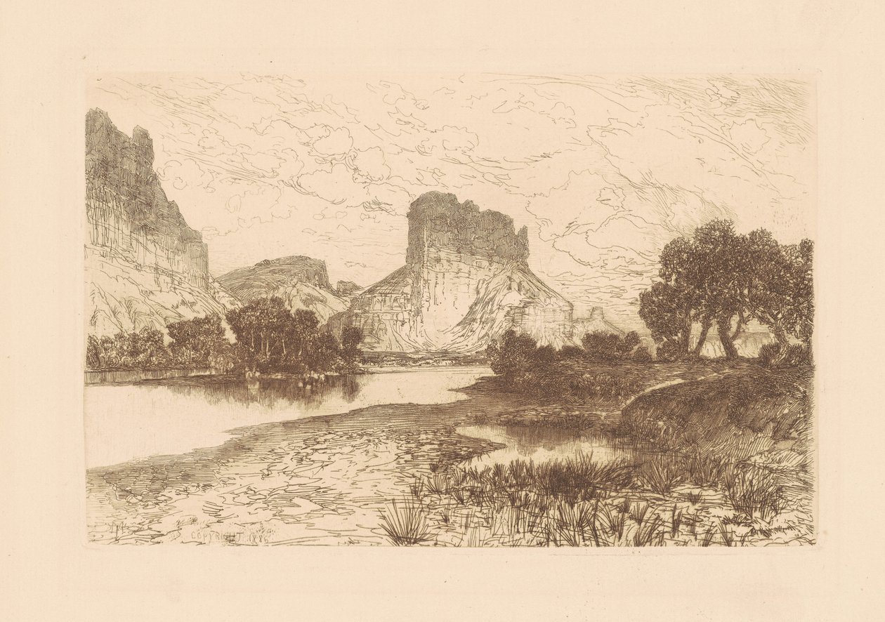 Green River, Wyoming Terület alkotó: Thomas Moran