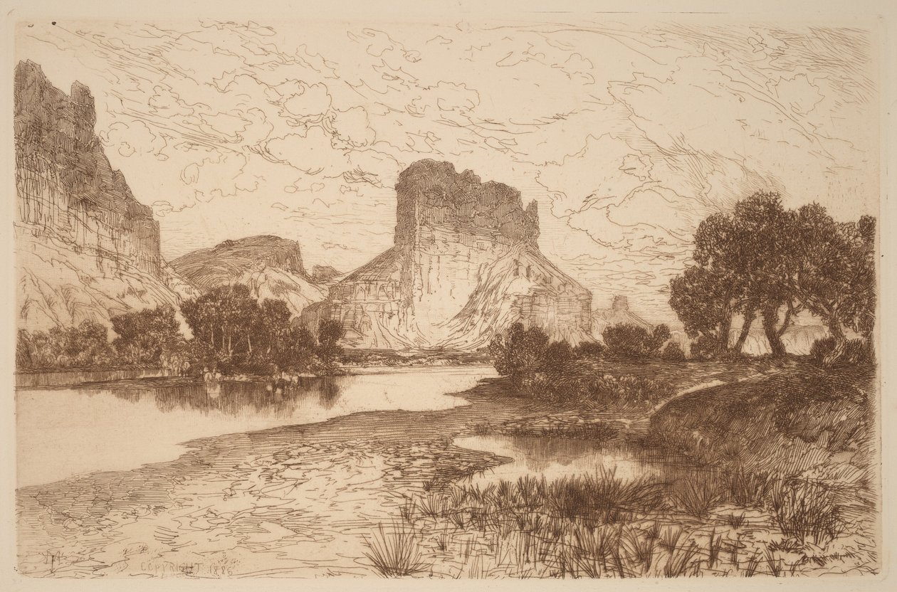 Green River, Wyoming Terület alkotó: Thomas Moran