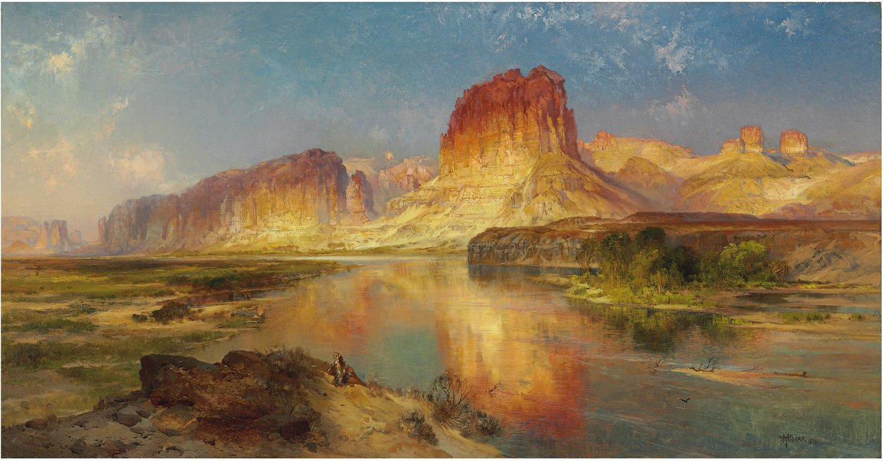 Wyoming zöld folyója, 1878 alkotó: Thomas Moran