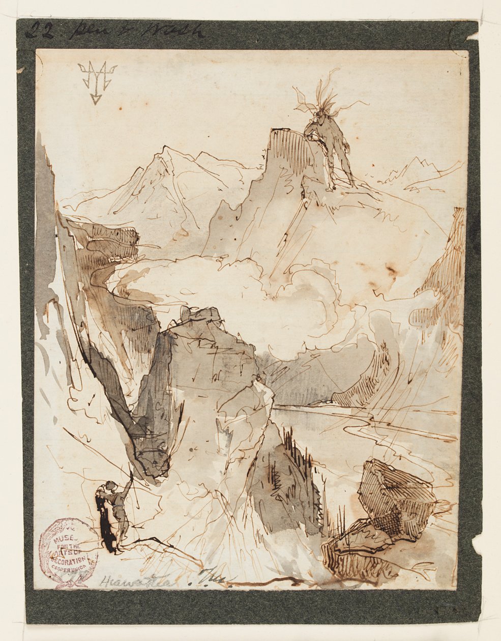Hiawatha meglátja Mudjekeewist alkotó: Thomas Moran