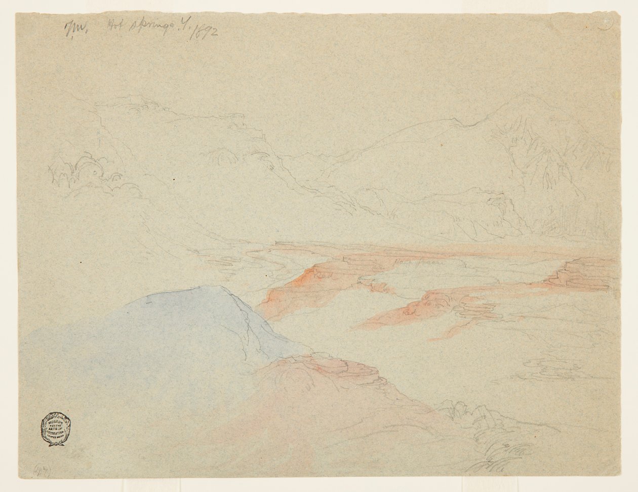 Hot Springs, Yellowstone alkotó: Thomas Moran