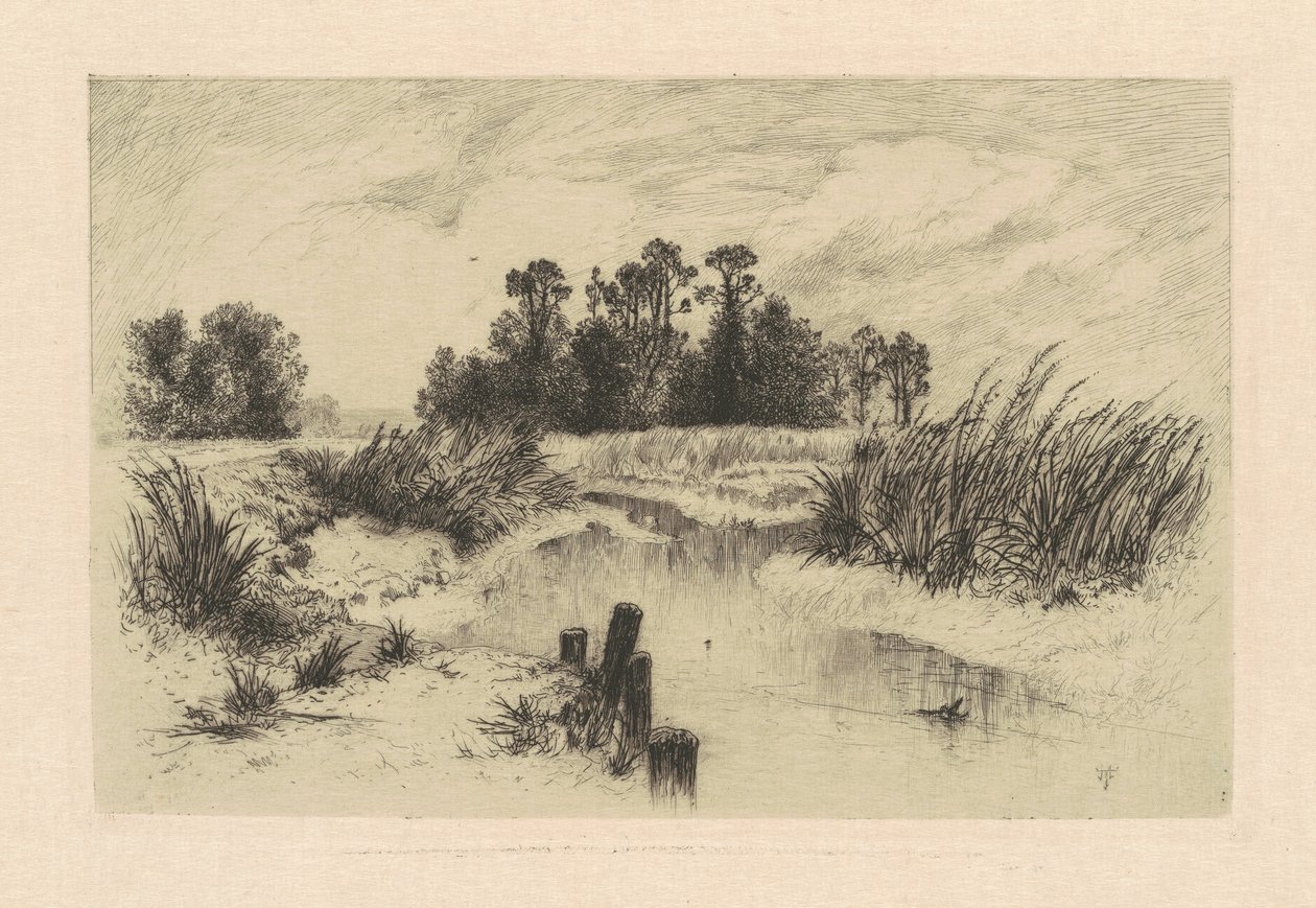 A Newark Meadowsban alkotó: Thomas Moran