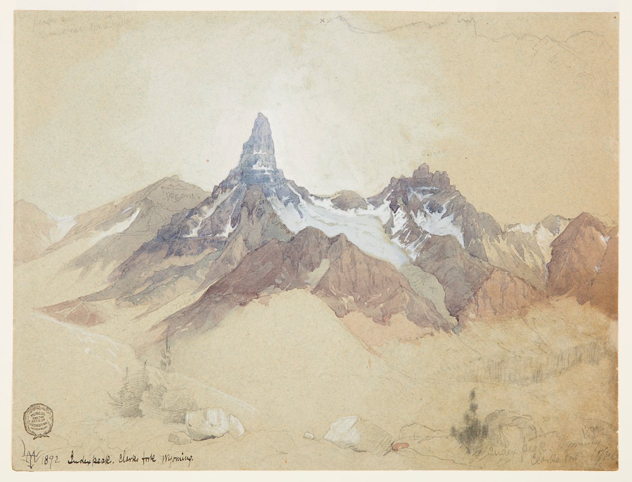 Index Peak, Clarks Fork, Wyoming alkotó: Thomas Moran
