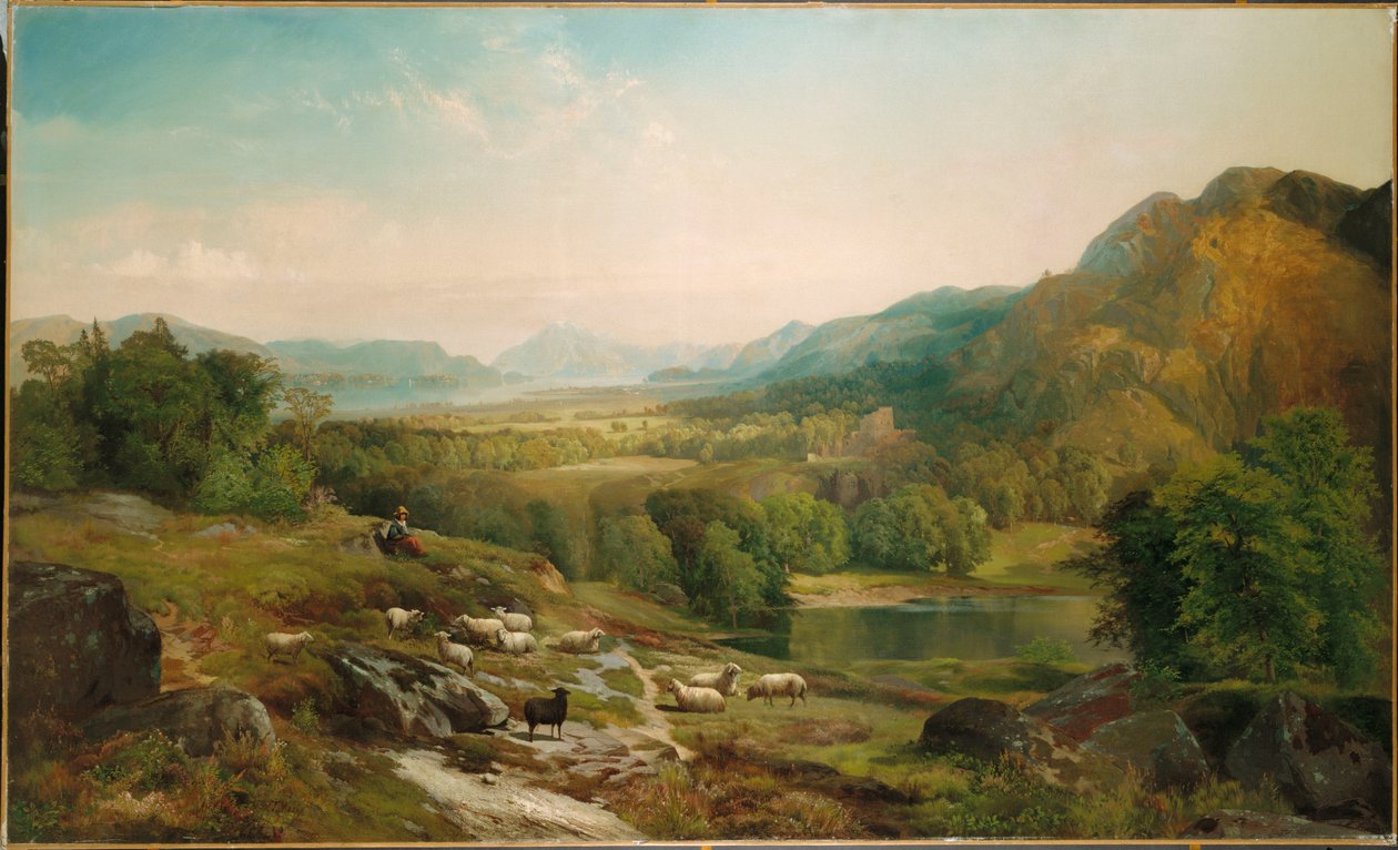 Minding the Flock, 1867 körül alkotó: Thomas Moran