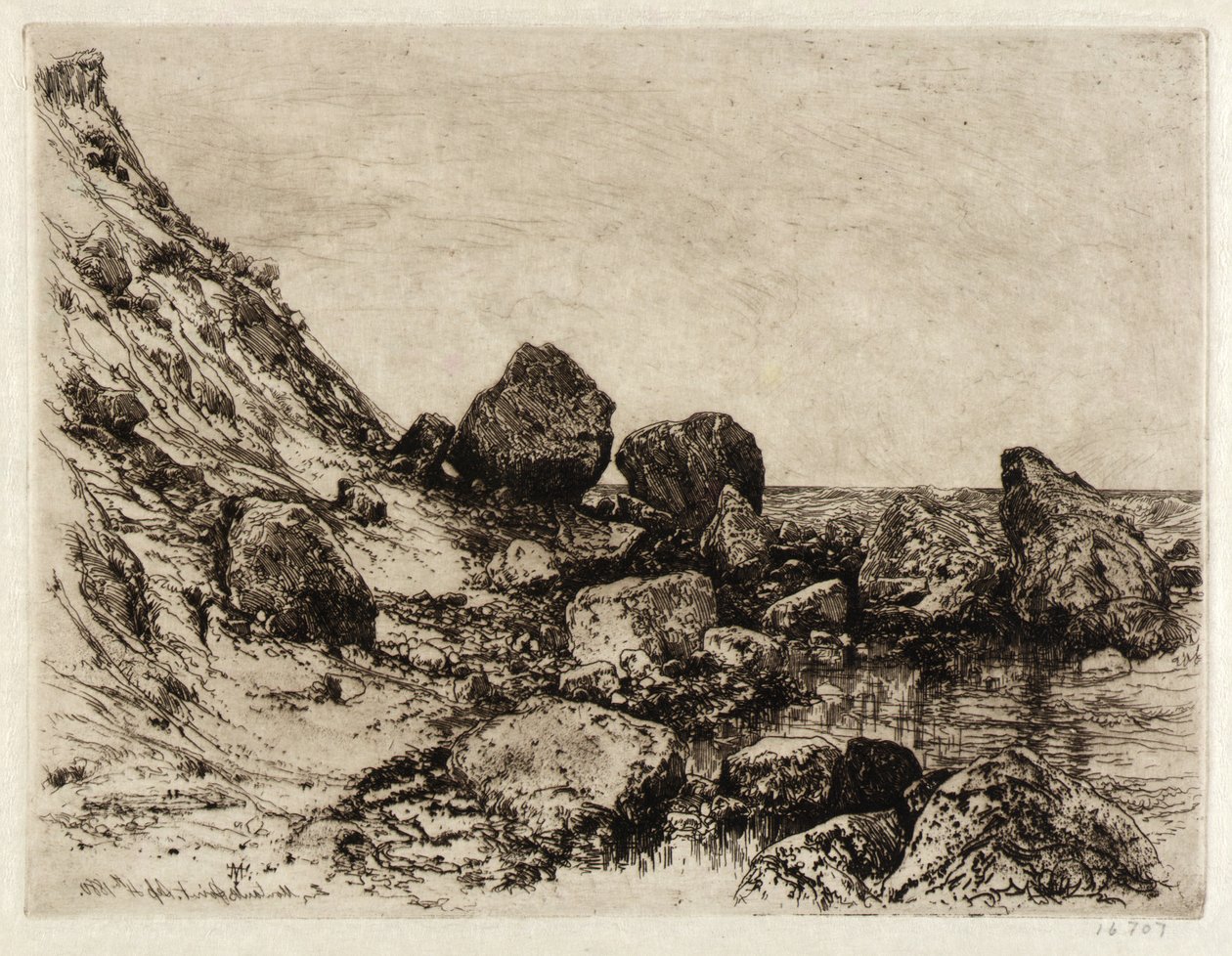 Montauk Point alkotó: Thomas Moran