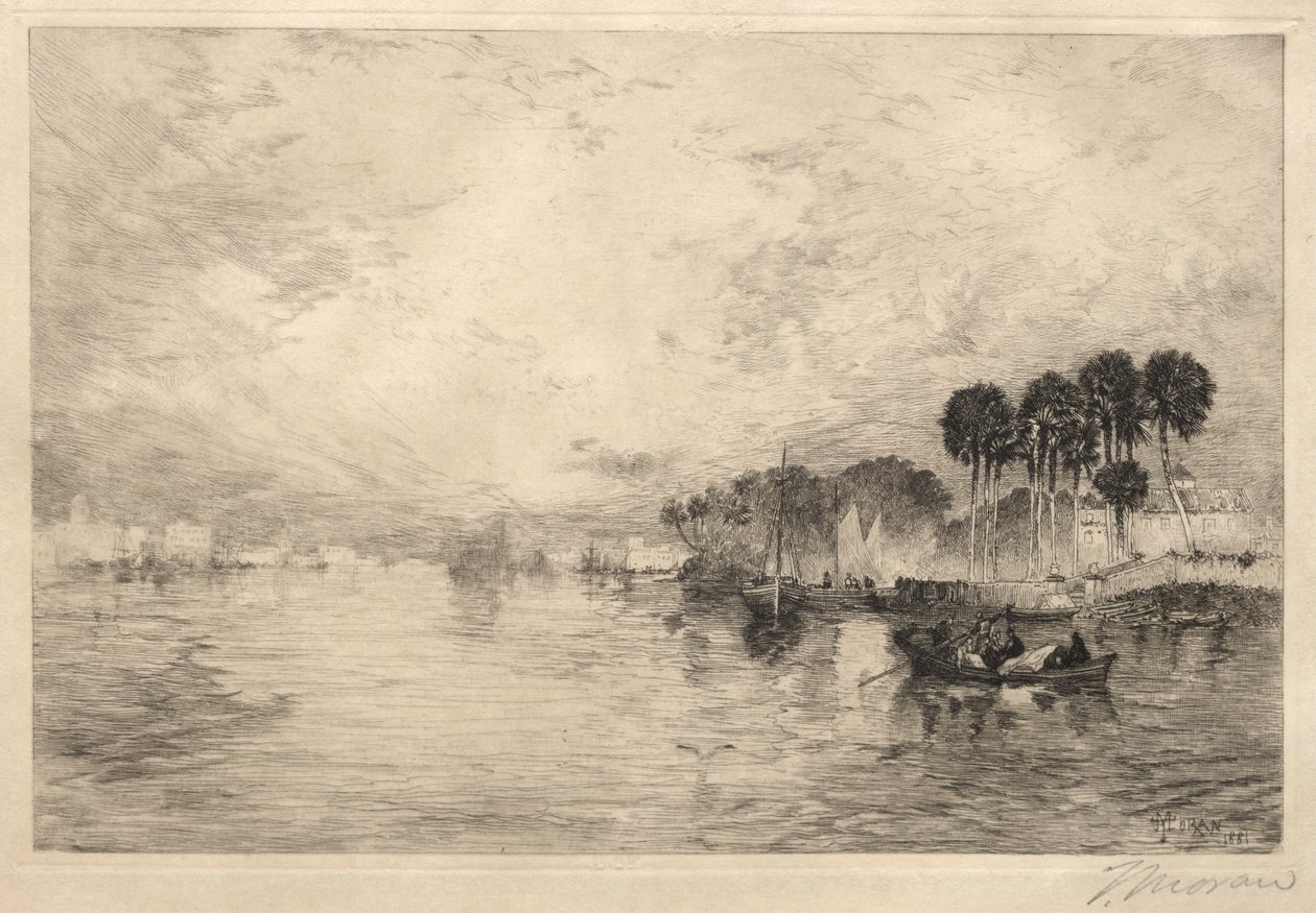 Reggel a St. Johns Riveren, Florida, 1881. alkotó: Thomas Moran
