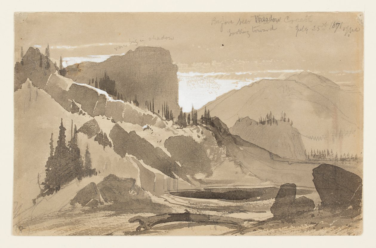 Meadow Creek közelében, Utah államban alkotó: Thomas Moran