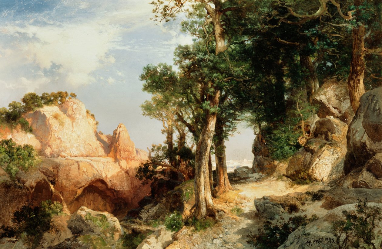 A Berry Trail-en - Arizona Grand Canyon, 1903 alkotó: Thomas Moran