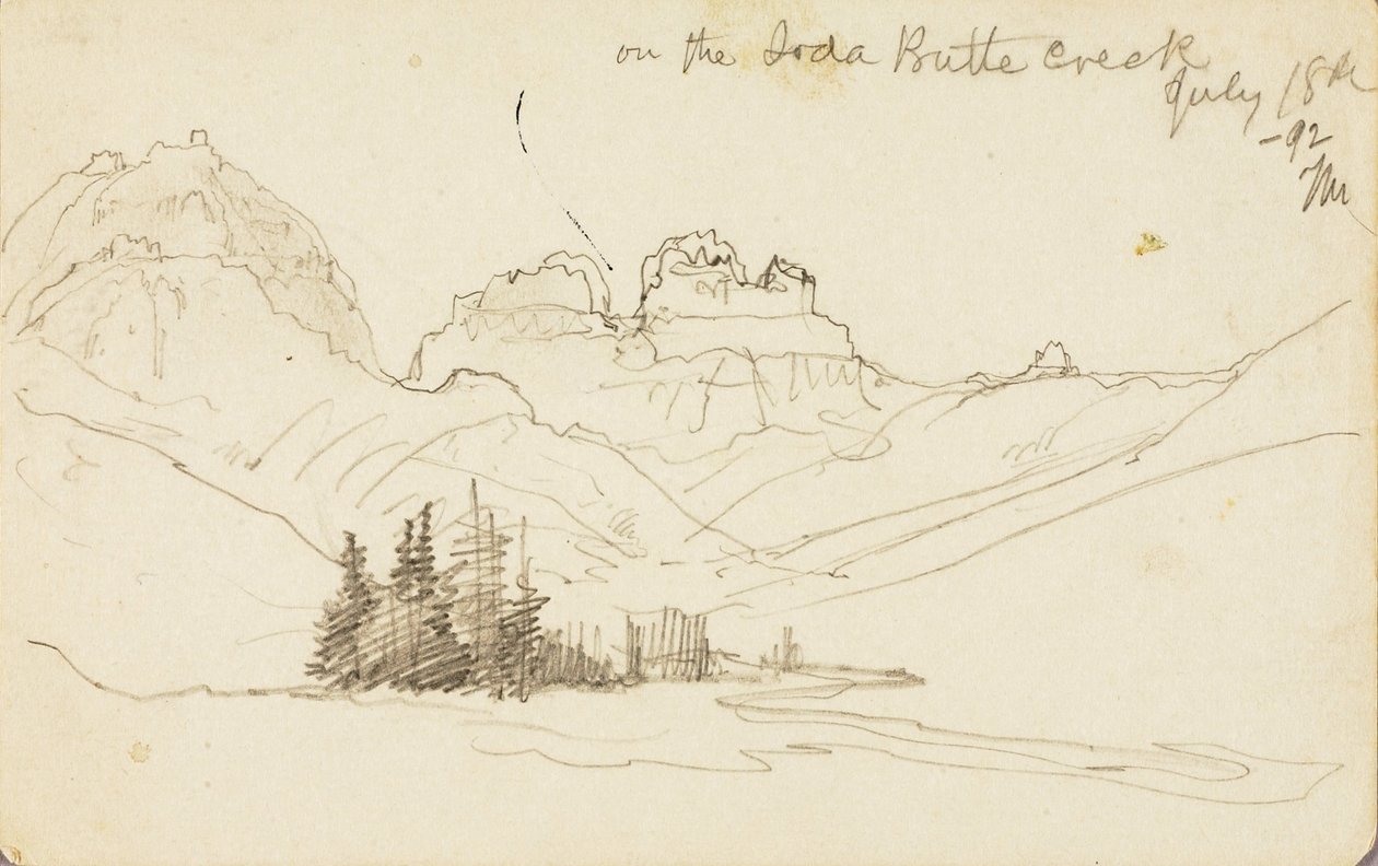 A Soda Butte patakon alkotó: Thomas Moran