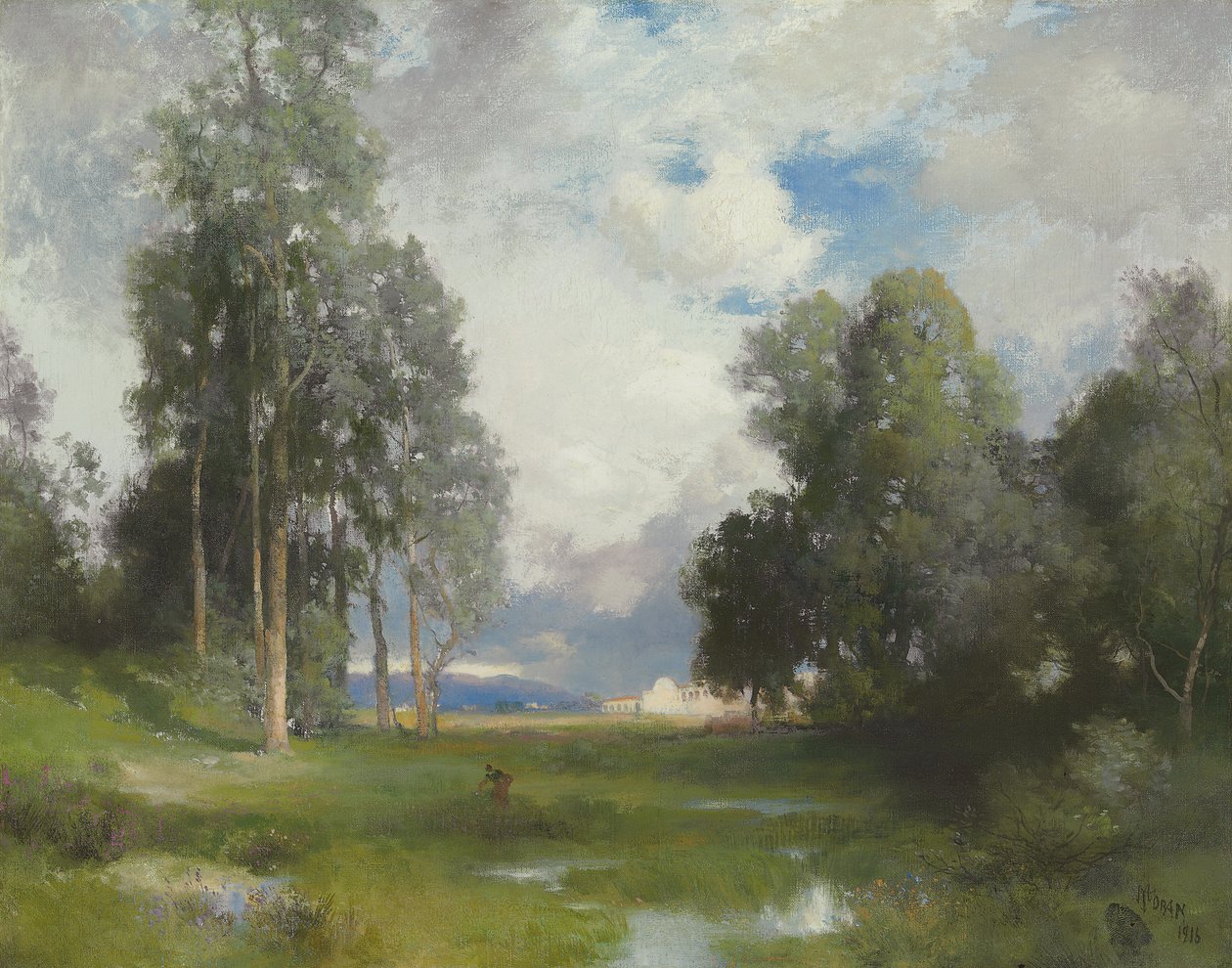 Santa Barbara misszió, 1916 alkotó: Thomas Moran