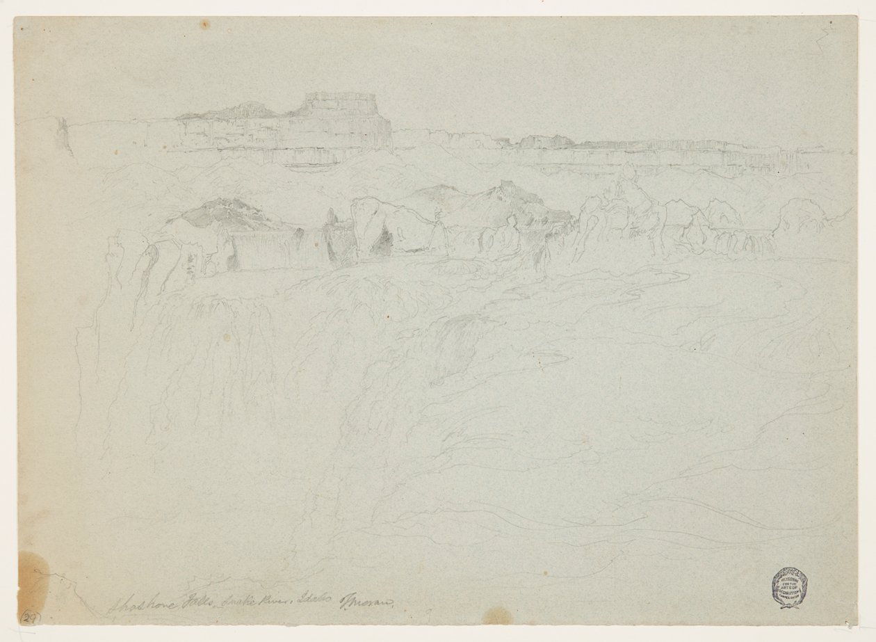 Shoshone vízesés, Snake River, Idaho alkotó: Thomas Moran