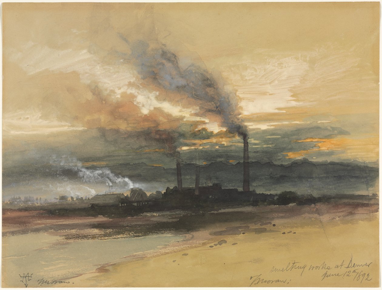 Olvasztóművek Denveriben alkotó: Thomas Moran
