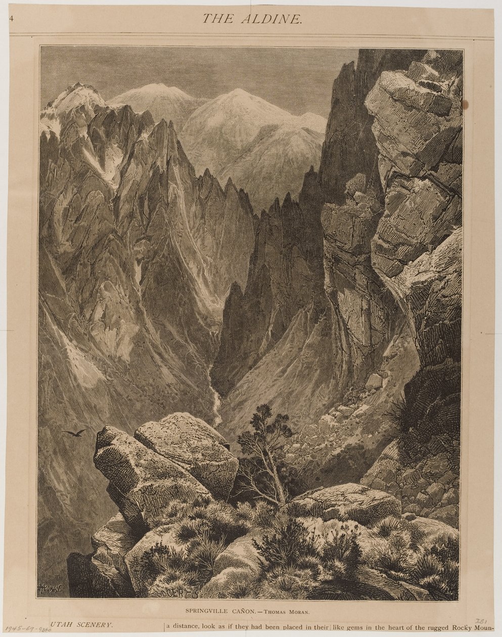 Springville-kanyon alkotó: Thomas Moran