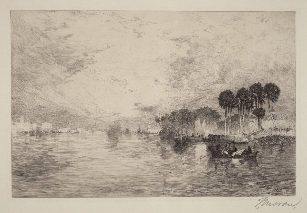 St. Johns folyó, Florida alkotó: Thomas Moran