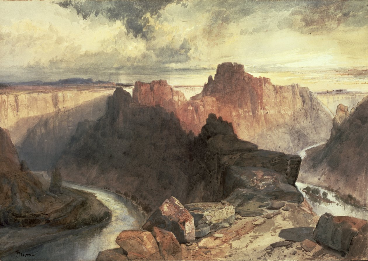 Nyár, Amfiteátrum, Colorado River, Utah Terület alkotó: Thomas Moran