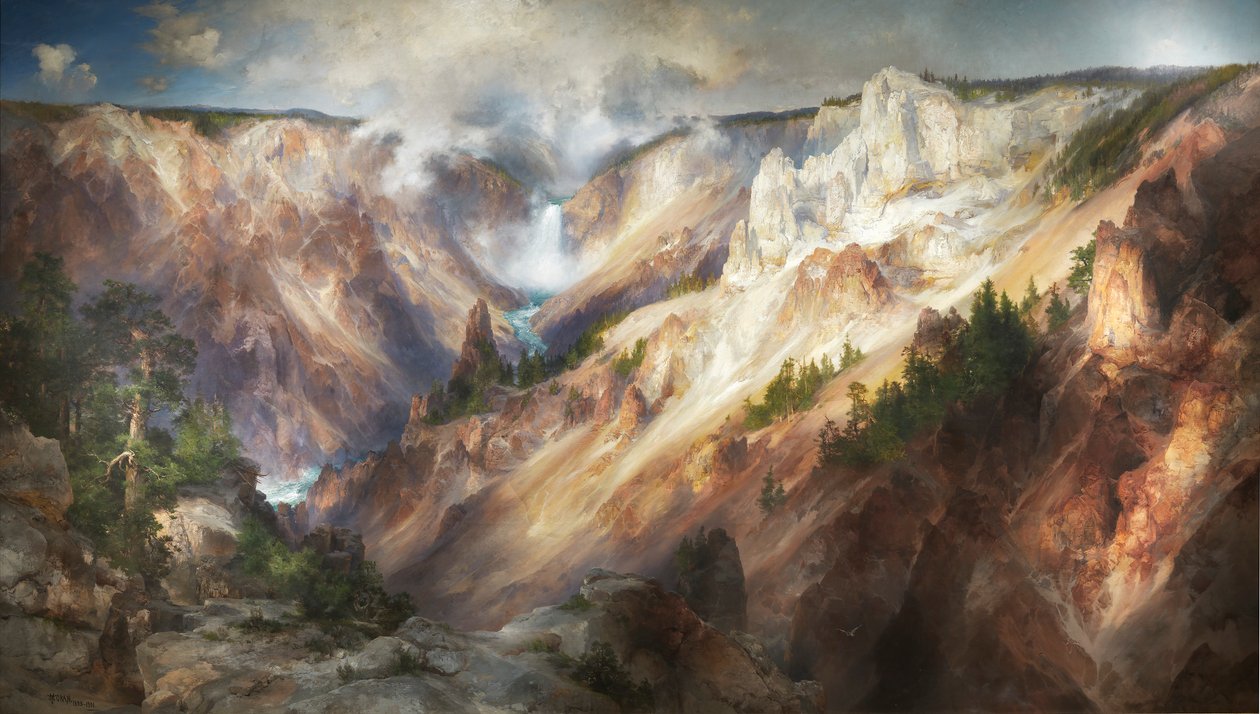 A Yellowstone Grand Canyon, 1893-1901. alkotó: Thomas Moran