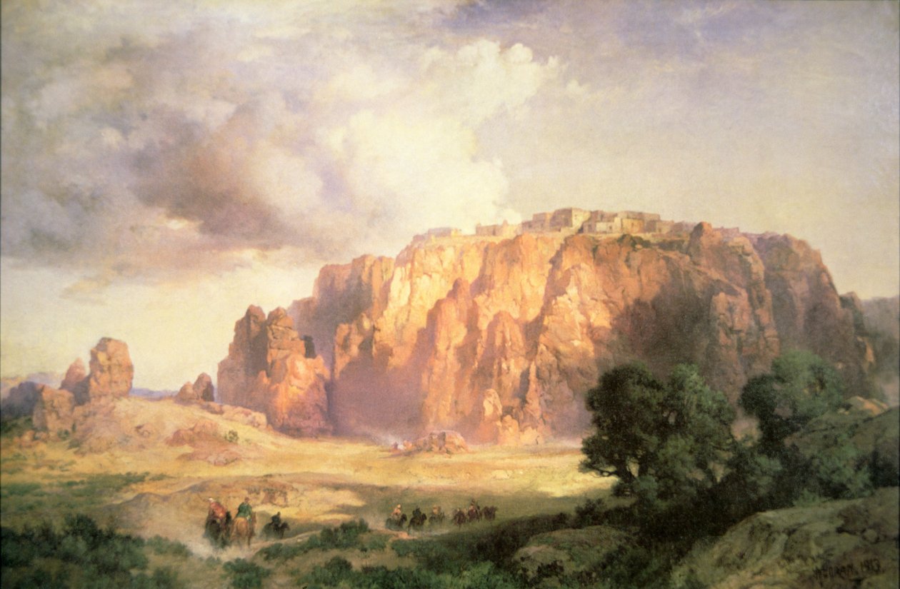 The Pueblo of Acoma, New Mexico (olaj, vászon) alkotó: Thomas Moran